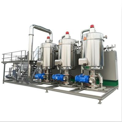 निरंतर 380v 50hz MVR वाष्पीकरण तीन प्रभाव गिरने वाली फिल्म एकाग्रता