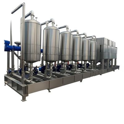 1600 एलपीएच मल्टीपल इफेक्ट इवेपोरेटर वैक्यूम क्रिस्टलीकरण उपकरण अपशिष्ट जल के लिए