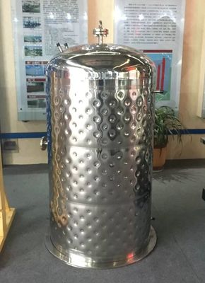 फूड बेवरेज फैक्ट्री 1500L पिलो प्लेट जैकेटेड वेसल