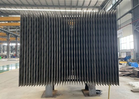 एसएस 6x2m थर्मो प्लेट हीट एक्सचेंजर वाइड ट्यूब पिलो प्लेट के साथ