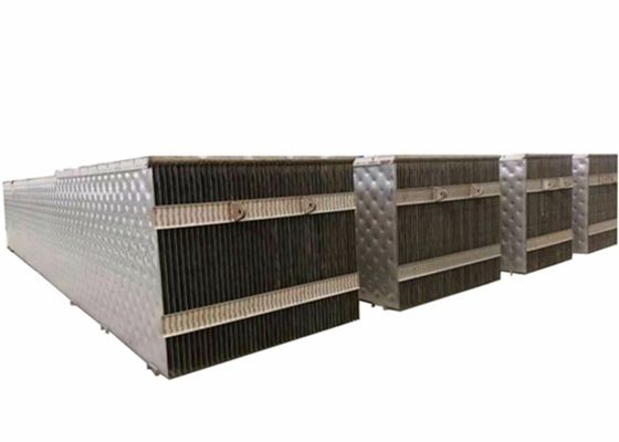 एसएस 6x2m थर्मो प्लेट हीट एक्सचेंजर वाइड ट्यूब पिलो प्लेट के साथ